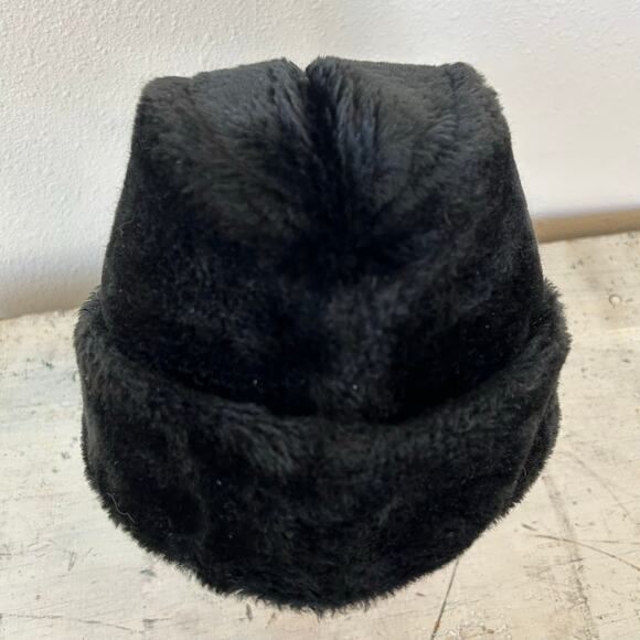 Vintage faux fur trappers hat United Hatters Cap warm winter Union Made USA S - Picture 9 of 14